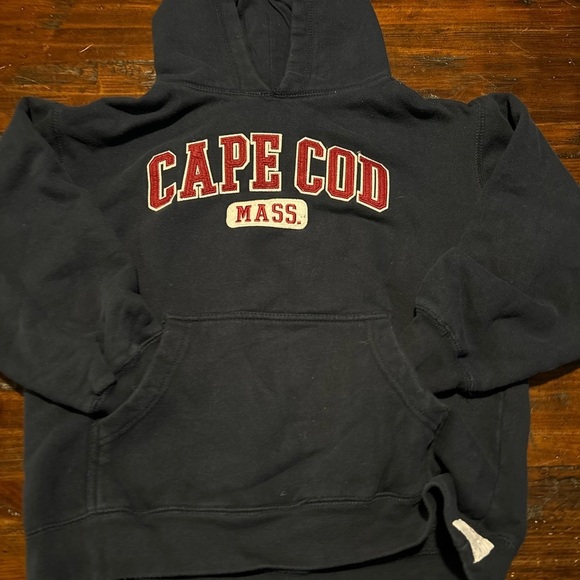 CUFFYS Cape Cod GUC boys girls blue hoodie sweatshirt top shirt summer size 10 - Picture 2 of 3